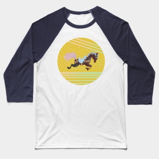 Retro Galloping Horse Baseball T-Shirt